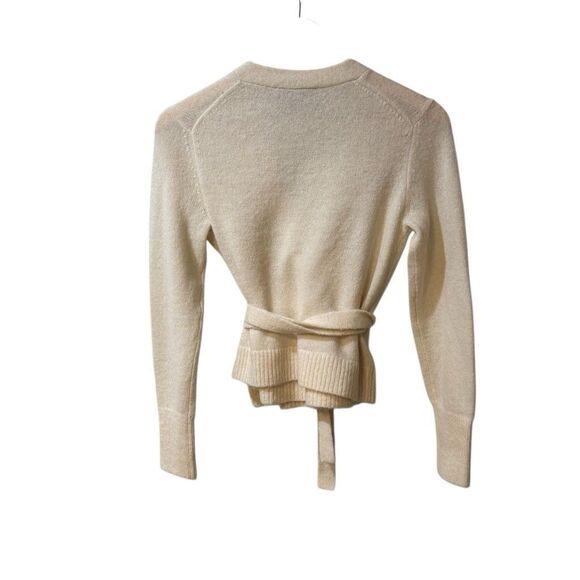 Everlane Womens Alpaca Wool Wrap Sweaters & Cardigans Ivory/ Cream Size Small - Picture 2 of 9